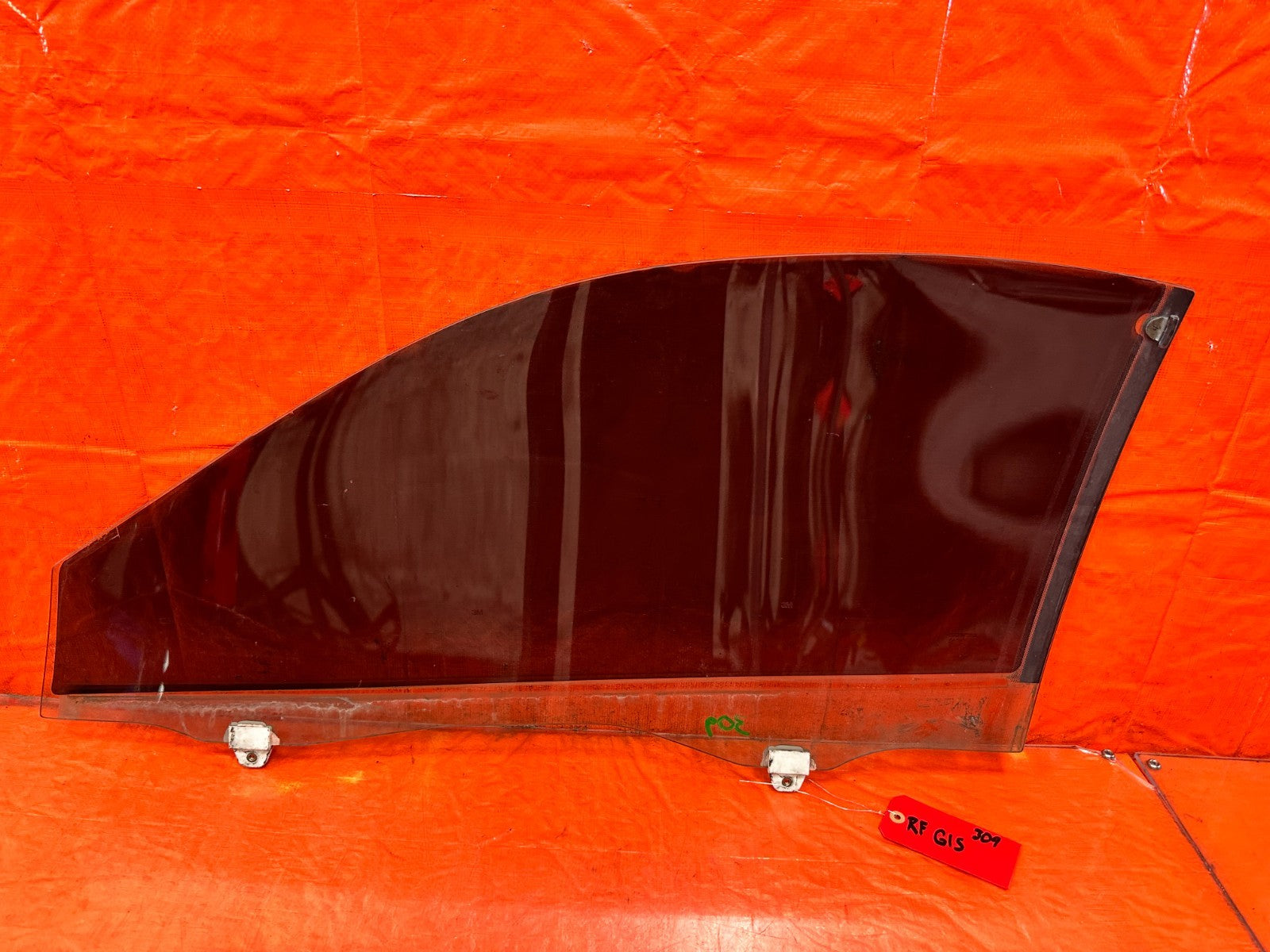 94 01 ACURA INTEGRA 2D   PASSENGER RIGHT FRONT   WINDOW GLASS   OEM FACTORY #3091