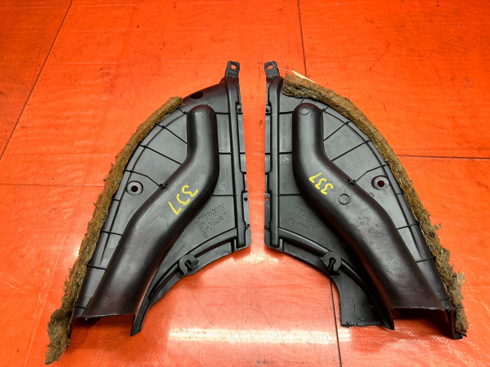 00-09 HONDA S2000 AP1 AP2 REAR CONVERTIBLE SOFT TOP TRAY TRIM SET OEM #33710