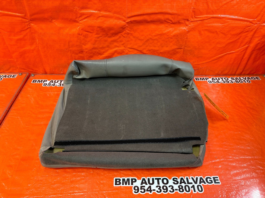 02 04 ACURA RSX GRAY PASSENGER RIGHT REAR UPPER SEAT SKIN LEATHER COVER OEM 2548