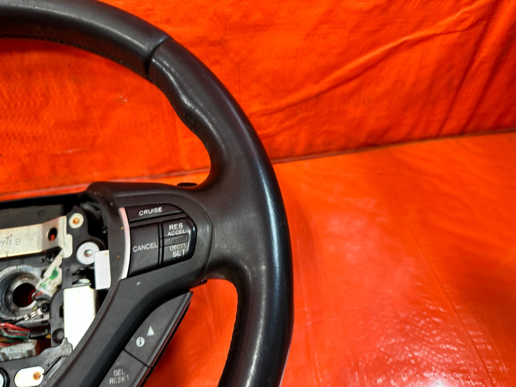 09 14 ACURA TSX   STEERING WHEEL   BLACK LEATHER WRAP   OEM FACTORY #3213