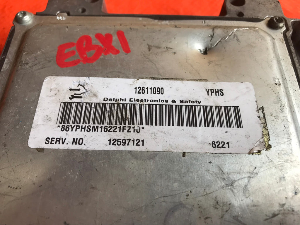 OEM 2007 07 CHEVROLET EQUINOX ENGINE COMPUTER ECU ECM EBX   PART # 12611090 YPHS1