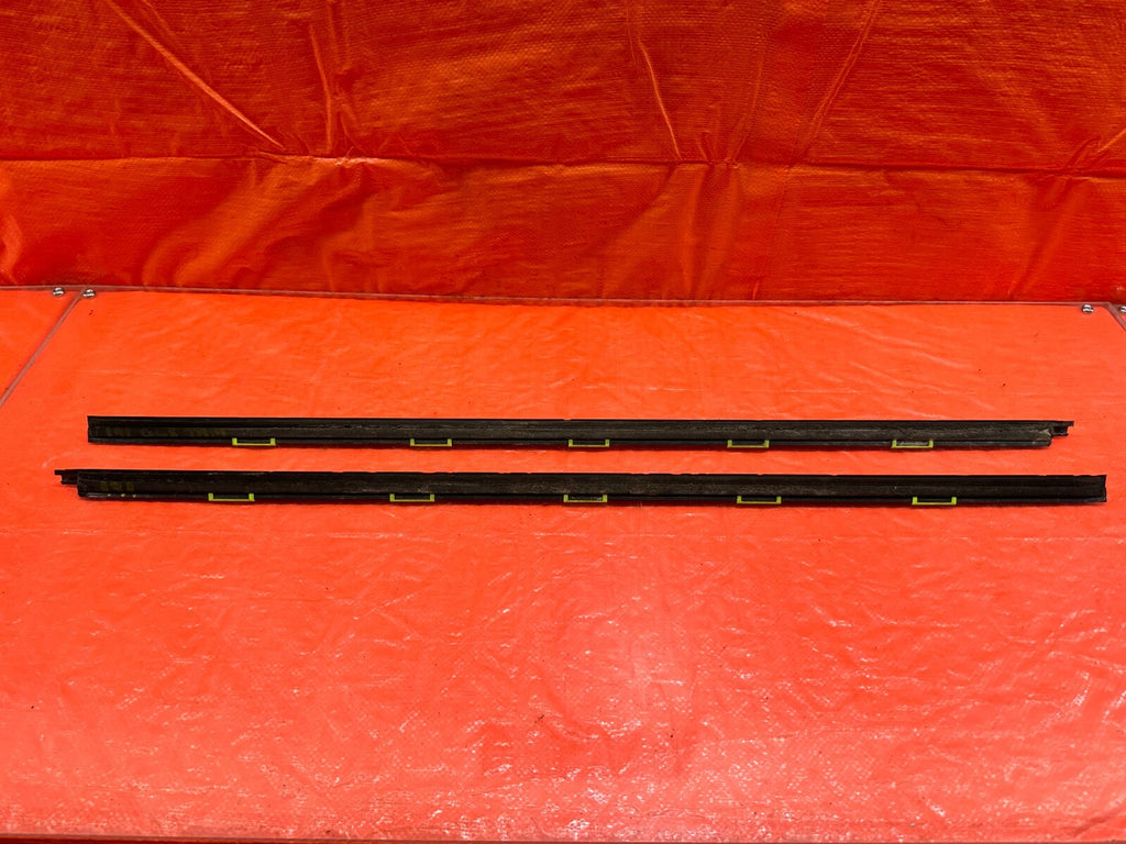 96 00 HONDA CIVIC COUPE HATCH EXTERIOR DOOR WINDOW GLASS TRIM SET LEFT RIGHT 1919