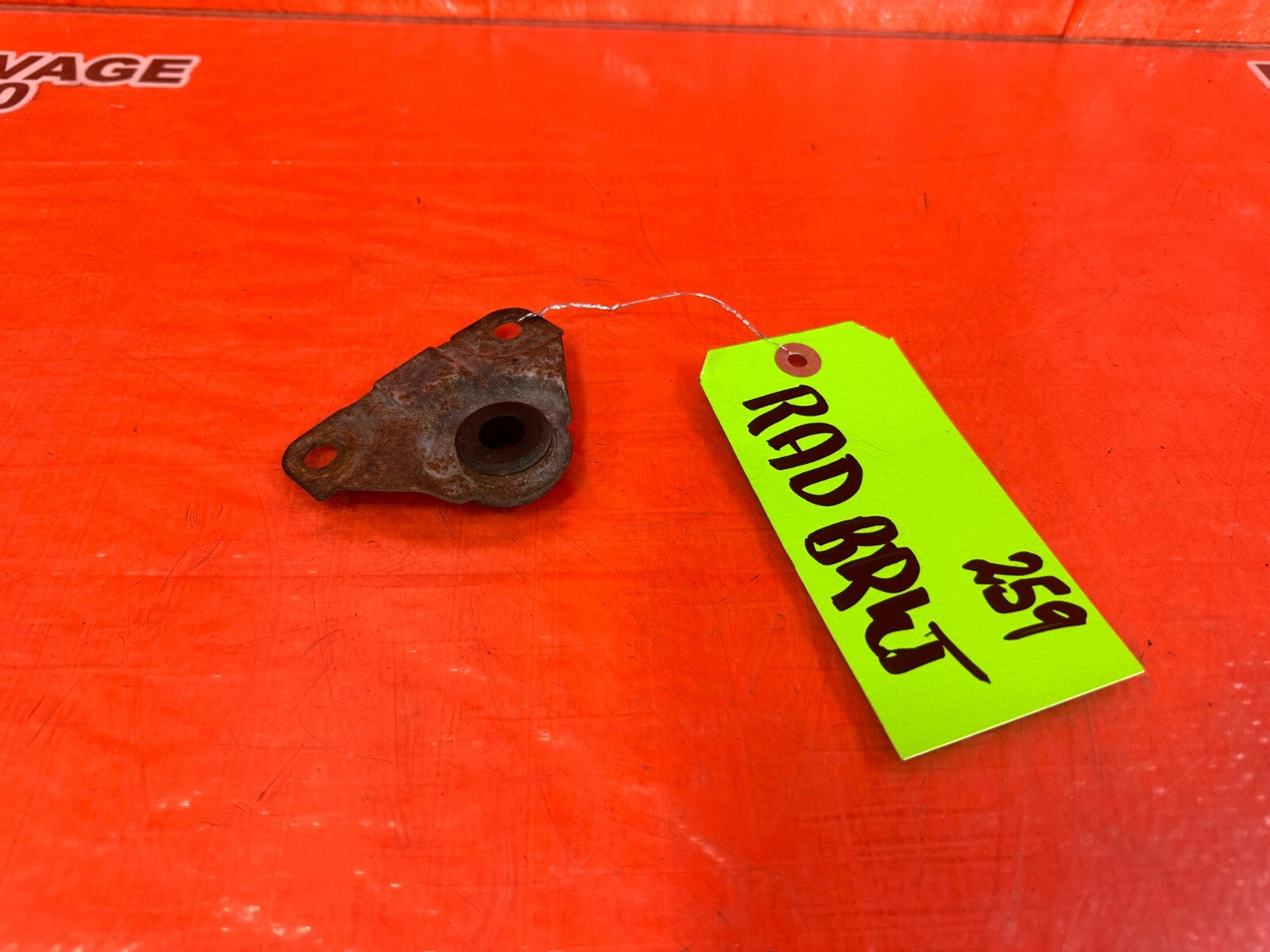 97 01 HONDA PRELUDE   RADIATOR MOUNTING BRACKET   DRIVER LEFT SIDE OEM #2590