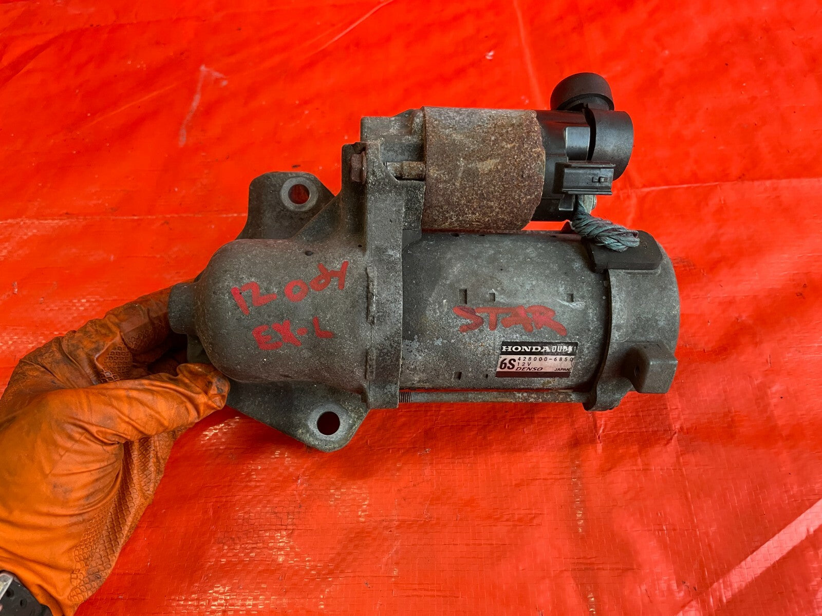 11 13 HONDA ODYSSEY   ENGINE MOTOR STARTER   GENUINE HONDA / DENSO   OEM OE0
