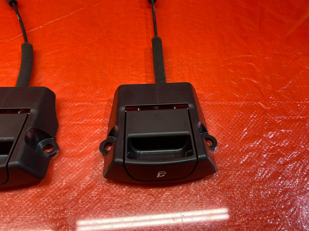 09 14 ACURA TSX LEFT & RIGHT REAR SEAT RECLINIG RELEASE CABLES W PULL HANDLE 1679