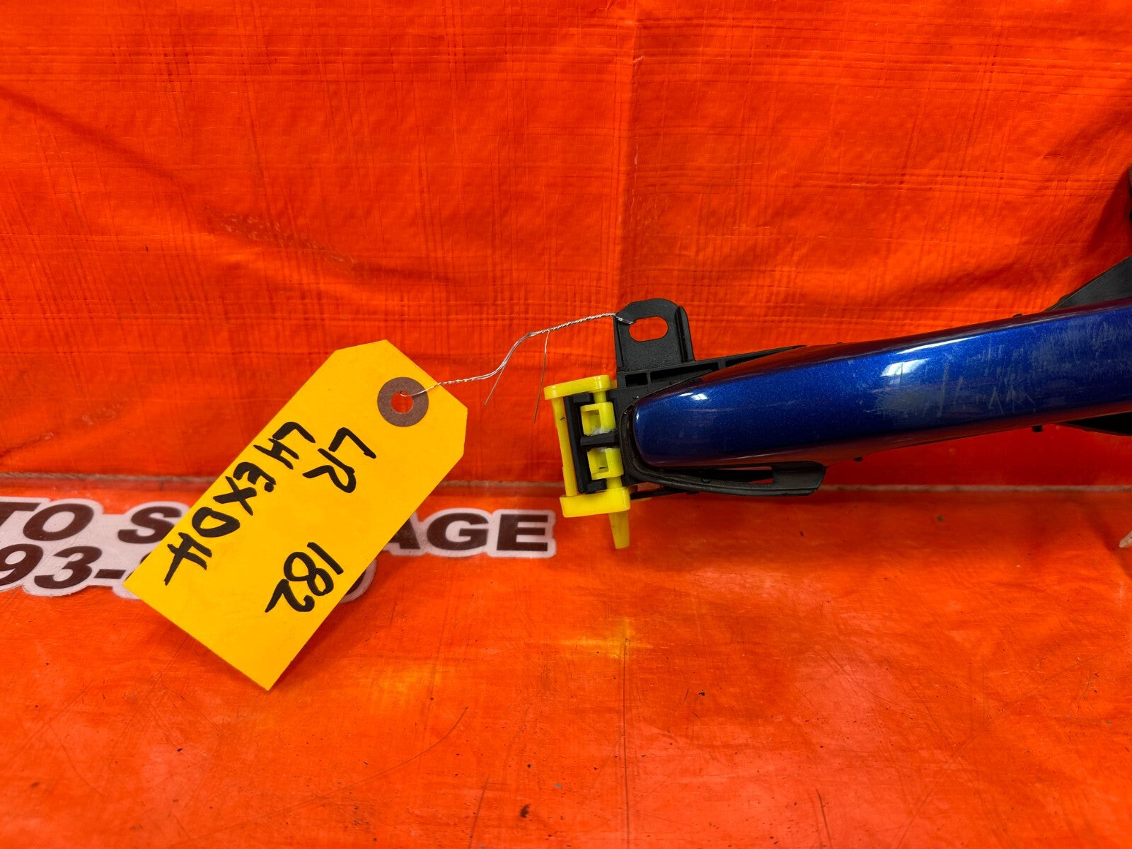 15 21 SUBARU WRX STI DRIVER LEFT REAR EXTERIOR DOOR HANDLE BLUE OEM #1827