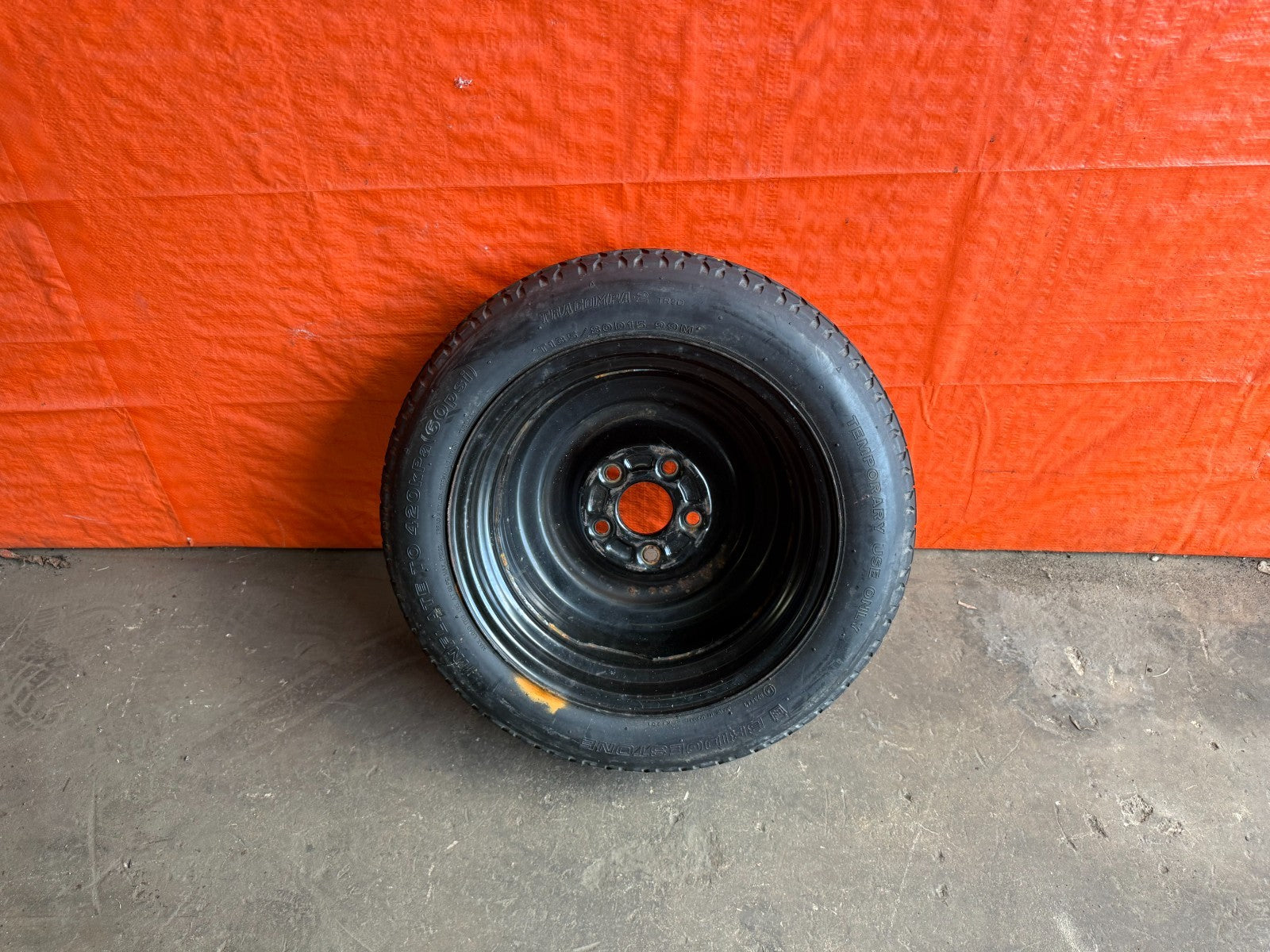 97 01 PRELUDE   BASE   EMERGENCY SPARE BACK UP TIRE WHEEL RIM   OEM FACTORY 3235