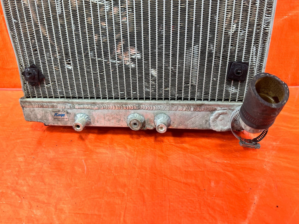 88 91 HONDA CRX   1/2 STYLE   KOYO ALUMINUM RADIATOR W/ PERMA COOL FAN   #27712