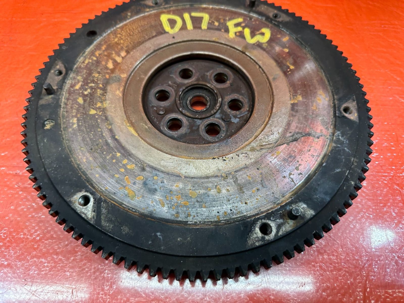 01 05 HONDA CIVIC D17 SOHC 5 SPEED MANUAL STICK SHIFT FLYWHEEL OEM FACTORY  #D175