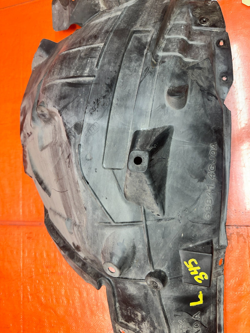 14-15 INFINITI Q50 3.7L AWD DRIVER LEFT FRONT WHEEL WELL FENDER SPLASH SHIELD LI5