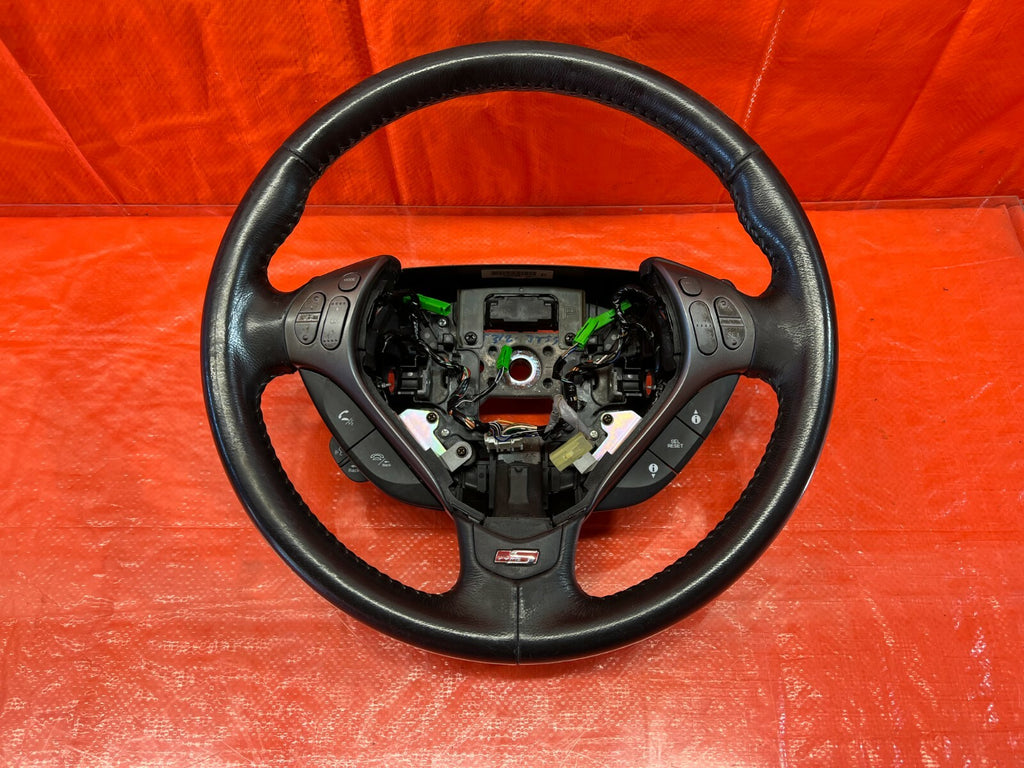 07 08 ACURA TL TYPE S   STEERING WHEEL   BLACK LEATHER W/ PADDLE SHIFTERS   OEM3
