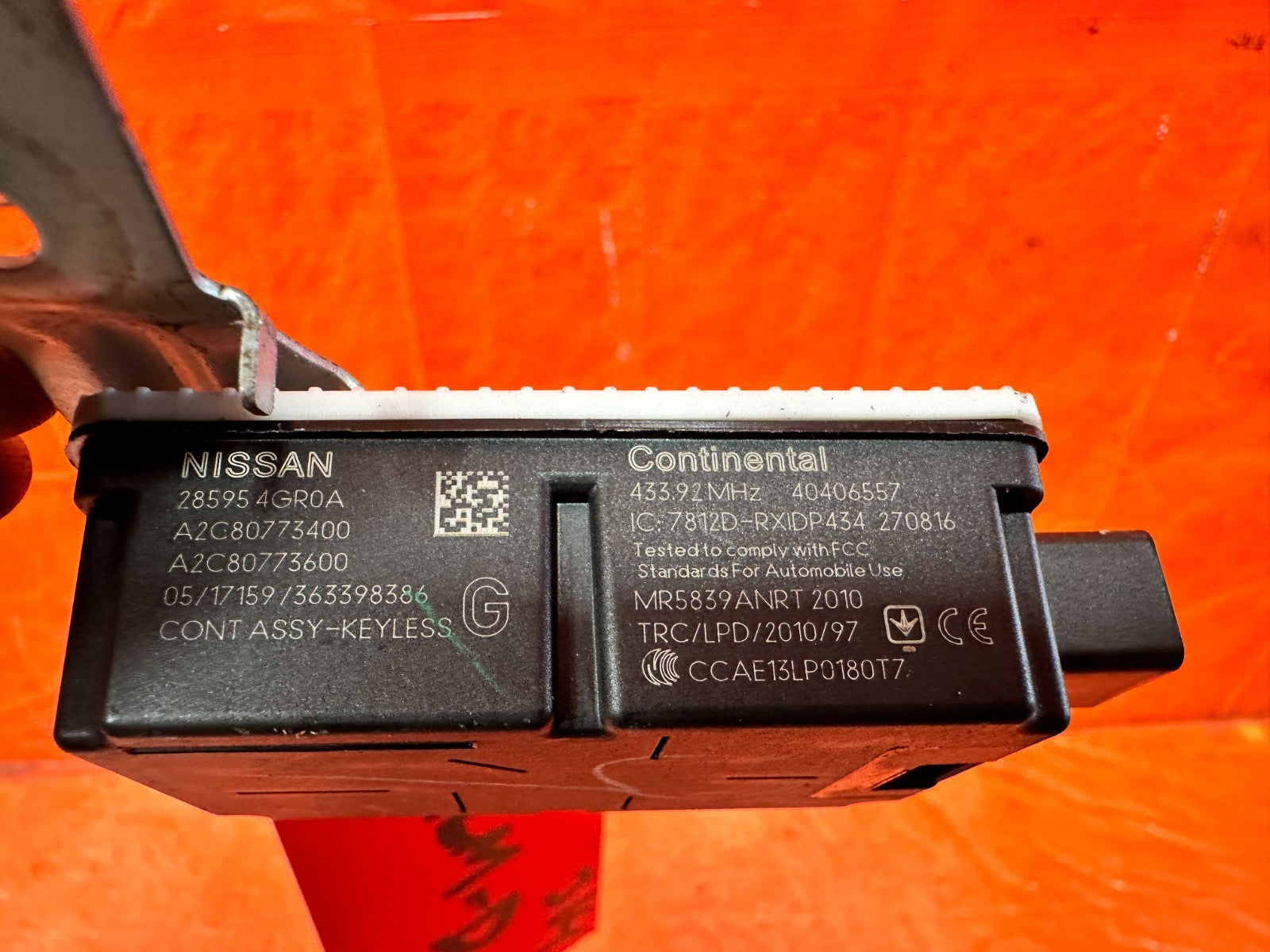 15 22 INFINITI Q50   KEYLESS ENTRY MODULE CONTROL MODULE   OEM FACTORY #3141