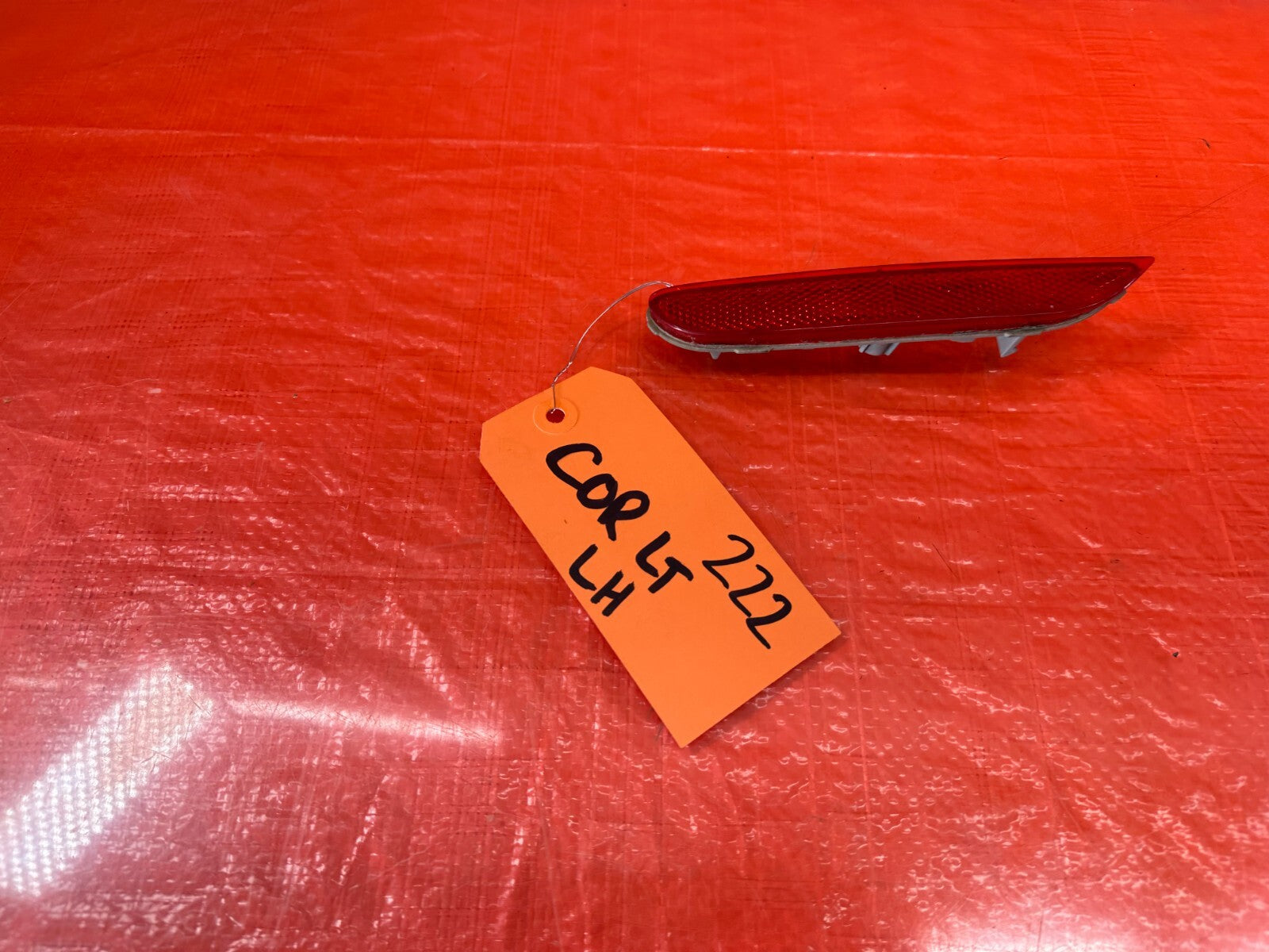 14 17 INFINITI Q50   SPORT   DRIVER LEFT REAR   BUMPER REFLECTOR   OEM #2221