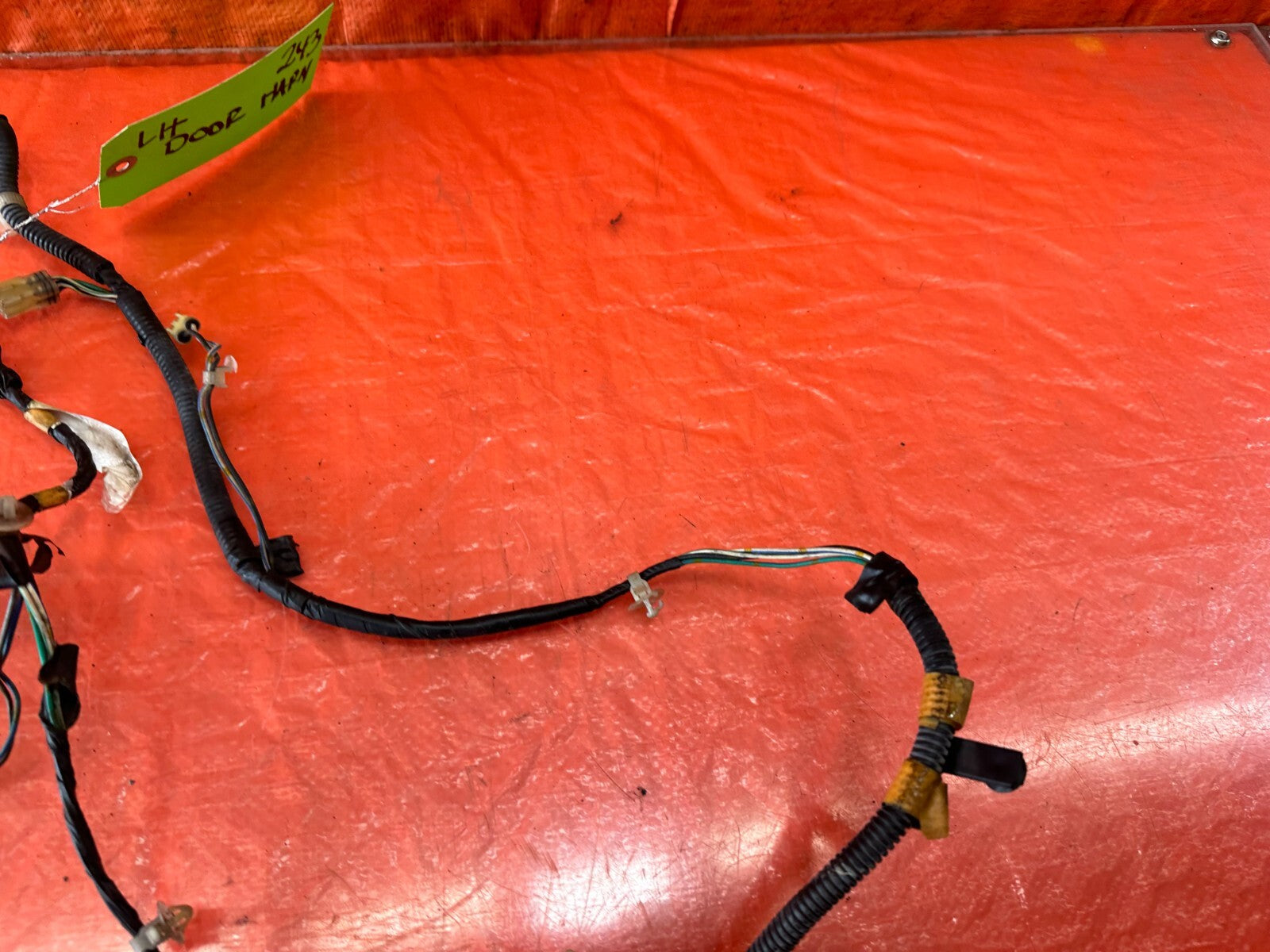 1989 89 HONDA CRX DX SI DRIVER LEFT FRONT DOOR WIRING HARNESS WIRE LOOM 2433