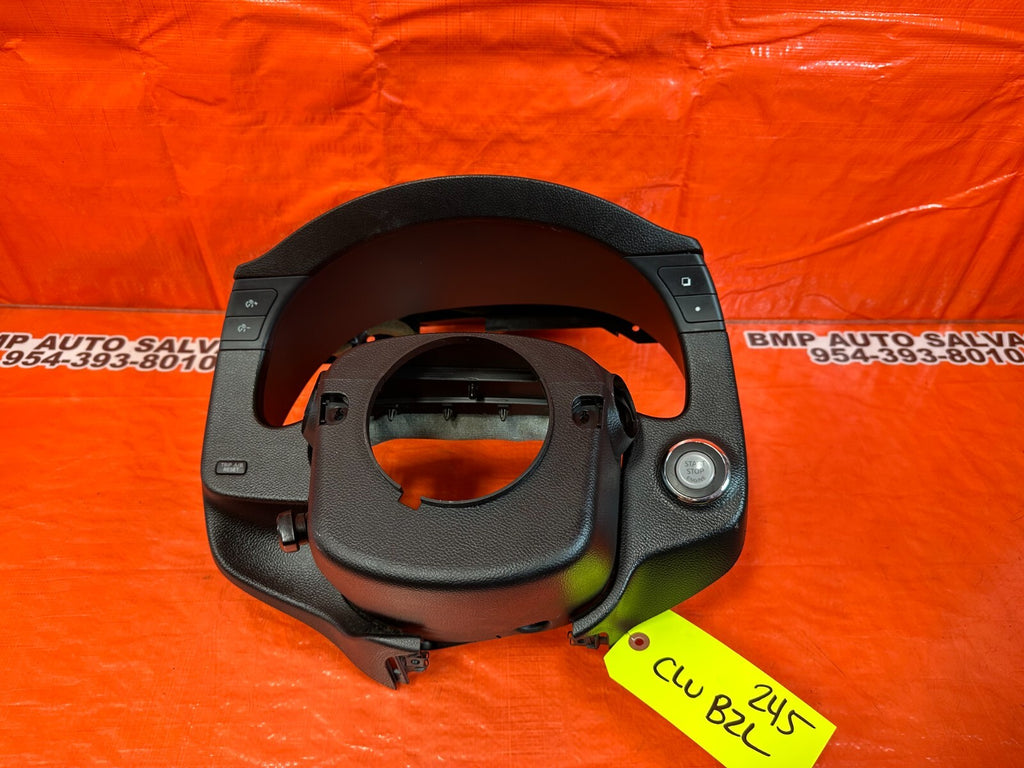 2015 INFINITI G37 Q60 COUPE STEERING COLUMN COVER W/ CLUSTER BEZZEL DAMAGE 24510
