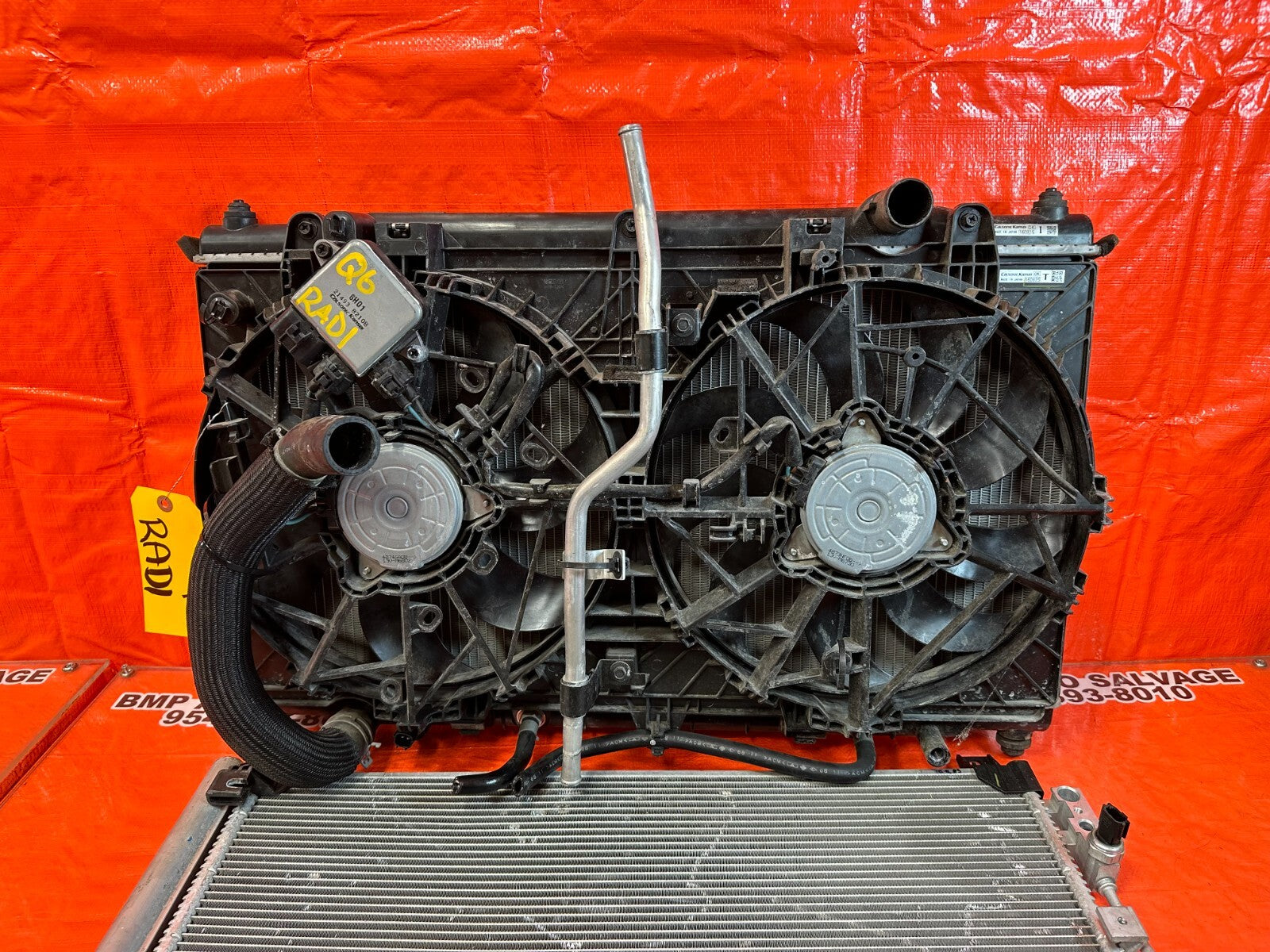 17 20 INFINITI Q60 3.0L 300HP RADIATOR W/ FANS MODULES SHROUD AND CONDENSER OEM7