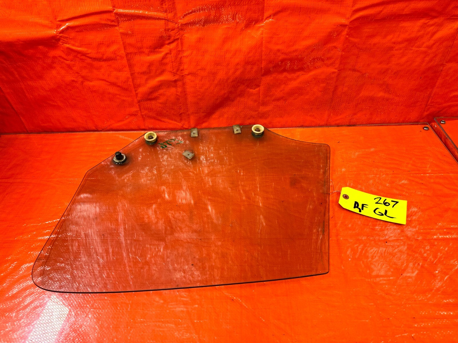 90 97 MAZDA MX 5 MIATA   PASSENGER RIGHT FRONT   DOOR GLASS WINDOW   OEM #2679