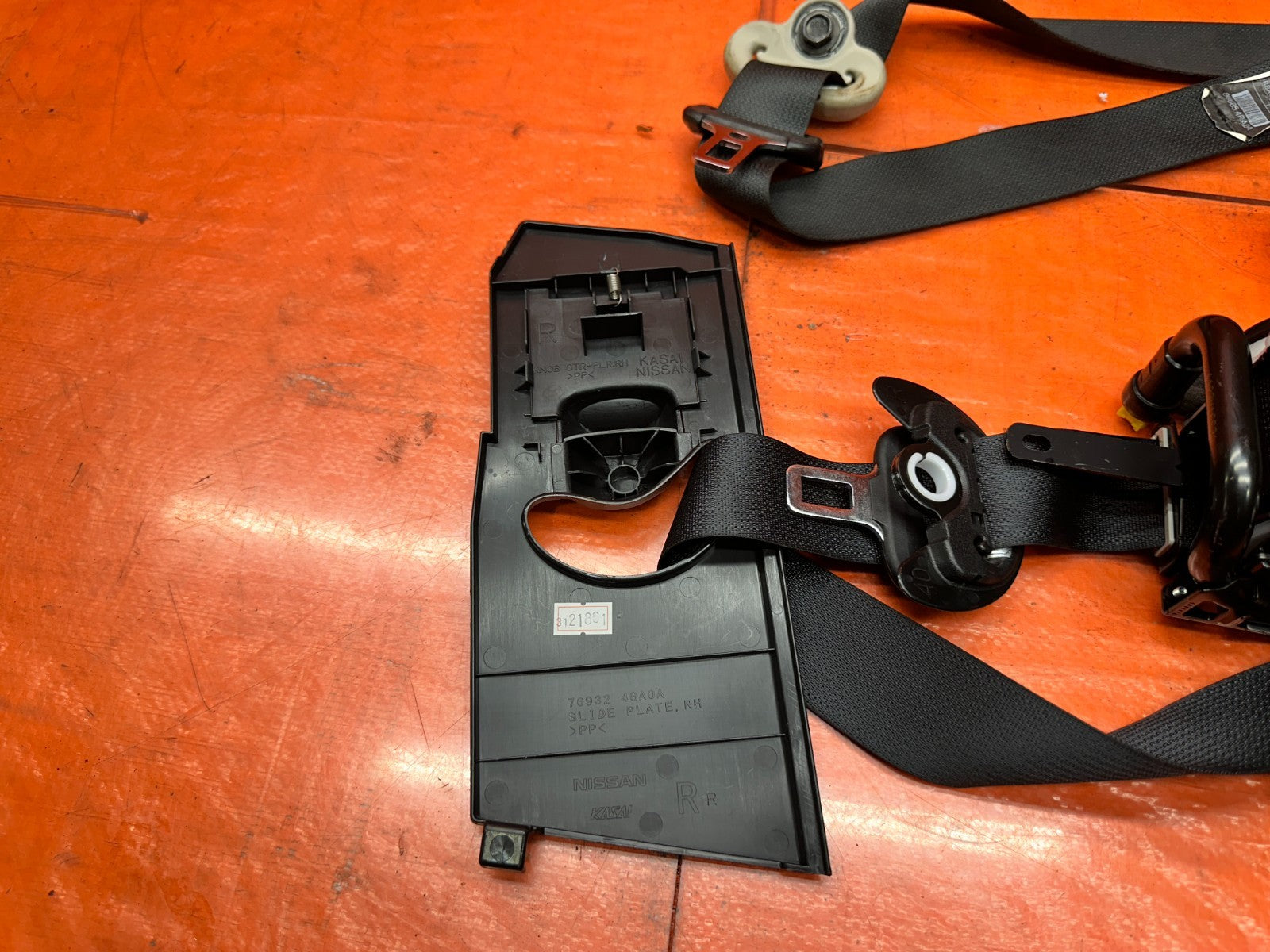 14-23 INFINITI Q50 LEFT & RIGHT FRONT SEAT BELTS SAFETY BELT BLACK OEM #Q5013