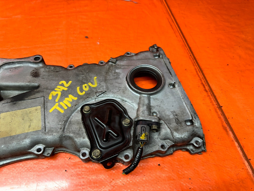 04-05 ACURA TSX 4D 2.4L K24A2 ENGINE TIMING CHAIN COVER ALUMINUM OEM #34212