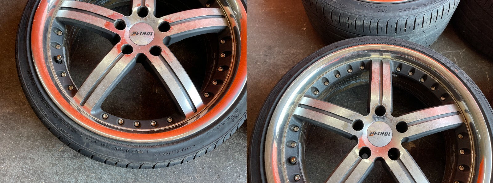 PETROL BRAND WHEELS   THROTTLE MODEL   5x114.3   19x8 +20 F   19x9.5 +40 R   #644