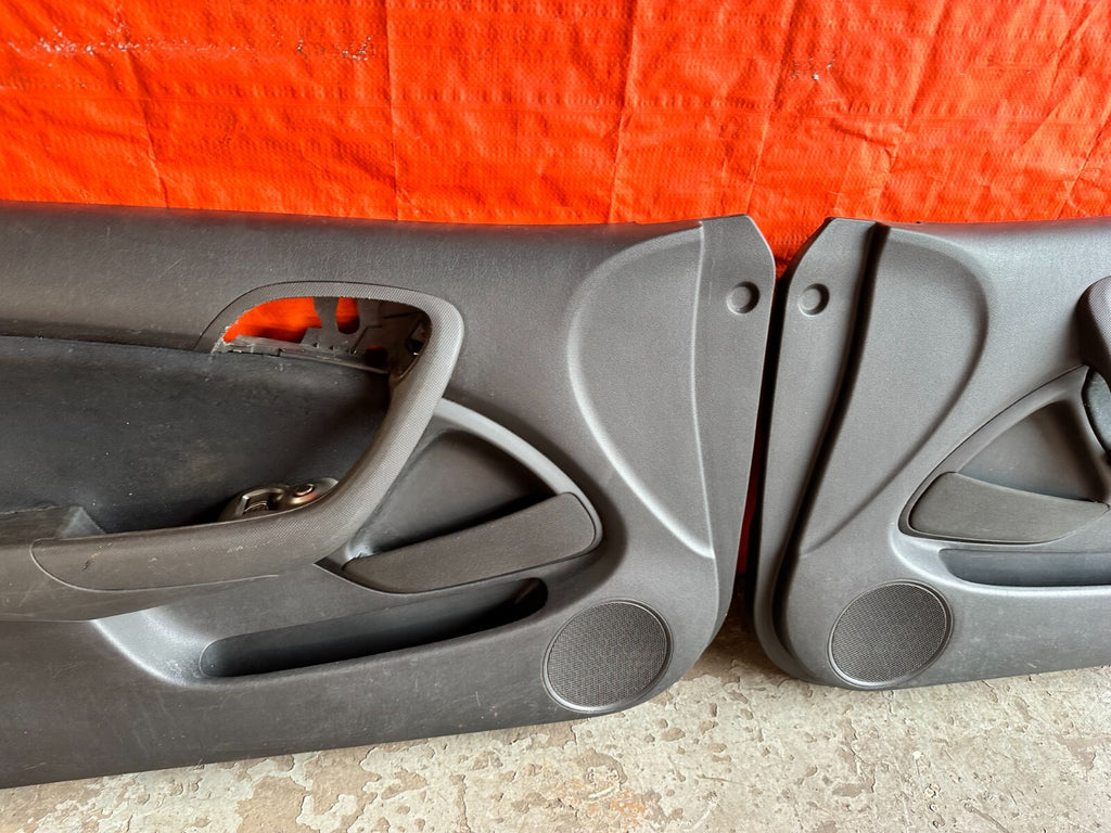 02 06 ACURA RSX   LEFT AND RIGHT BLACK DOOR PANELS W/ SUEDE INSERT   OEM FACTORY11