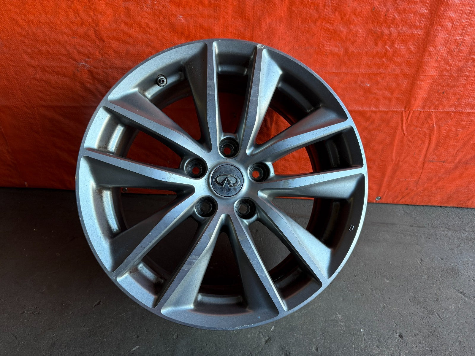 14 24 INFINITI Q50   10 SPOKE WHEEL RIM   17x7.5   +45   OEM FACTORY   #316 20