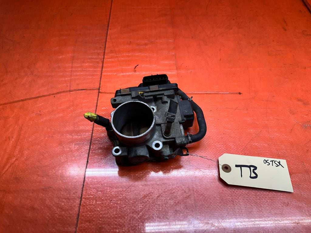 04-05 ACURA TSX 2.4L K24A2 ENGINE THROTTLE BODY VALVE ASSEMBLY SENSOR OEM #05 TS0