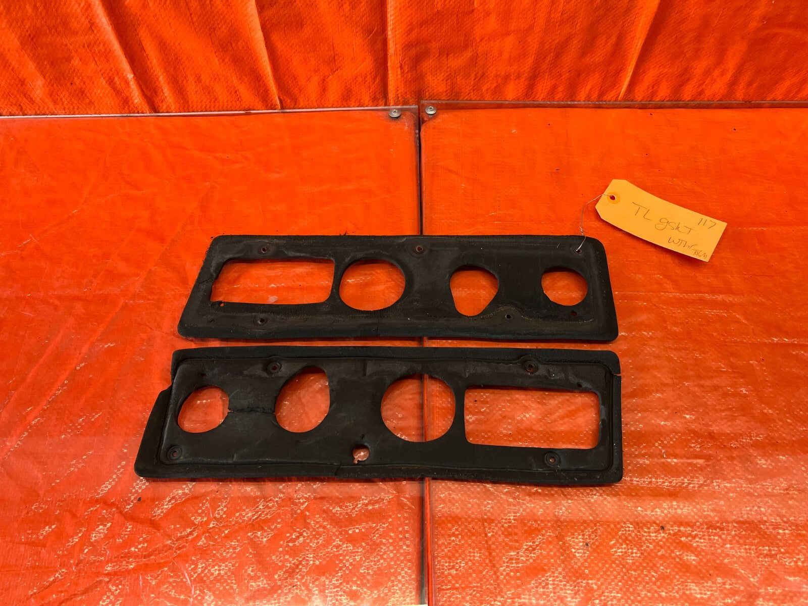 90 91 HONDA CIVIC HATCHBACK TAIL LIGHT LAMP WEATHER TRIM GASKETS   LEFT & RIGHT0