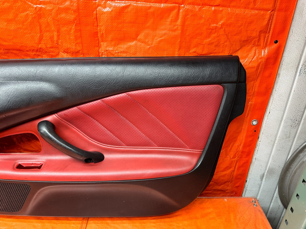 00 03 HONDA S2000 AP1 2.0L BLACK RED INTERIOR DOOR PANELS CARDS LEFT RIGHT #3378