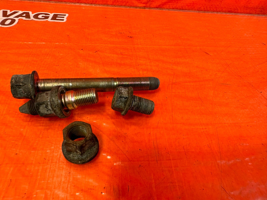93 97 HONDA DEL SOL   PASSENGER RIGHT TRANSMISSION MOUNT BOLTS HARDWARE OEM 2561