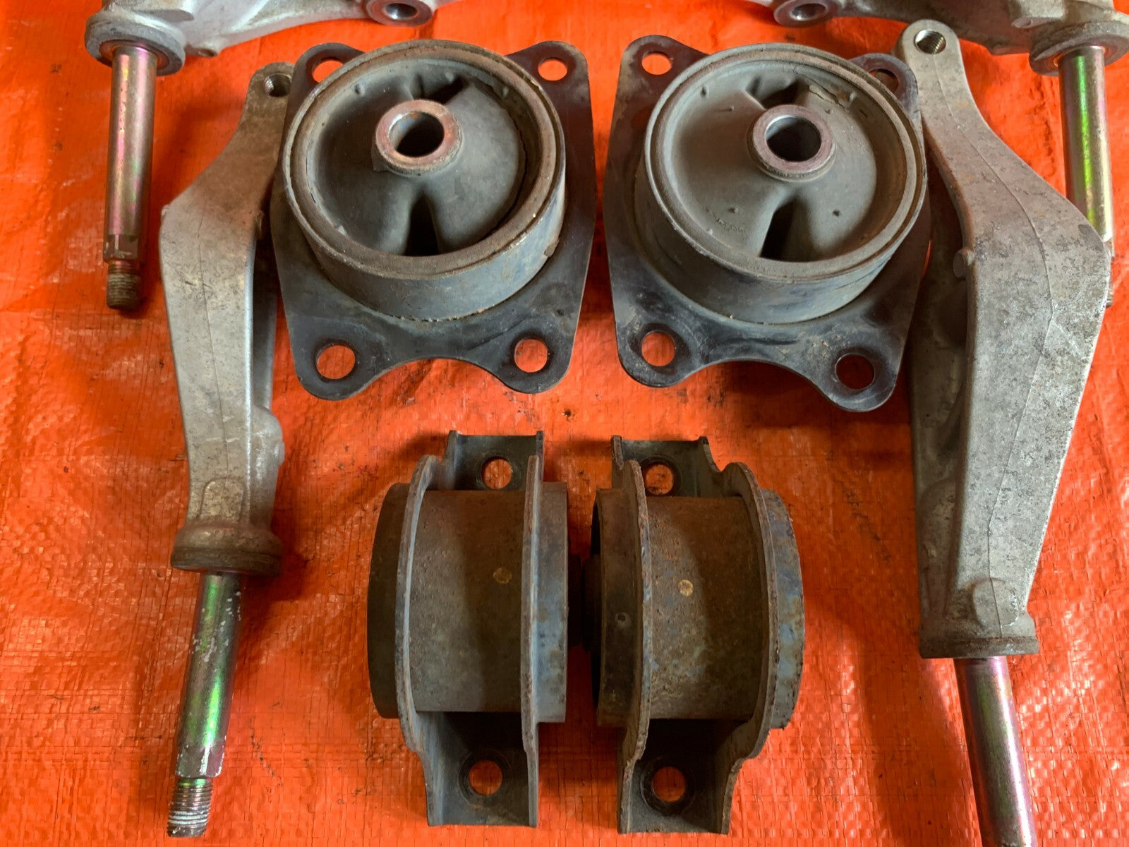 OEM 2001 01 HONDA S2000 AP1   REAR DIFFERENTIAL DIFF MOUNTS BRACKETS SET MOUNT4