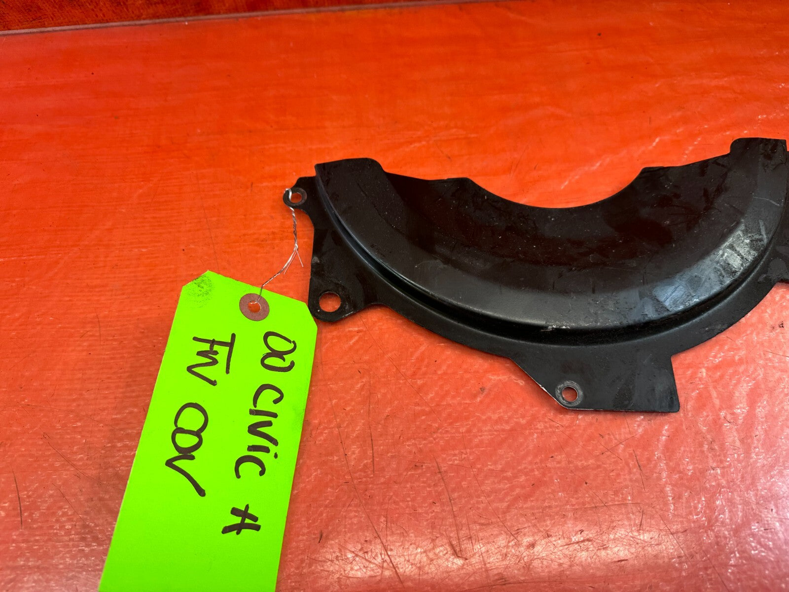 96 00 HONDA CIVIC   AUTOMATIC TORQUE CONVERTER 10MM BOLT DUST SHIELD PLATE OEM3