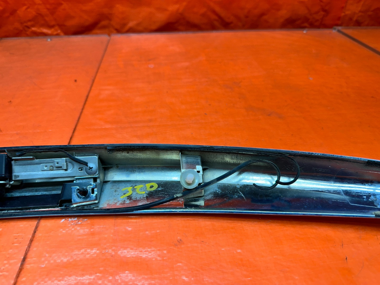 08 15 INFINITI G37 COUPE 2D TRUNK TRIM CHROME W/ BACK UP CAMERA OEM FACTORY12