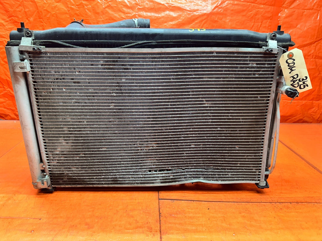 14-15 INFINITI Q50 3.7L AWD ENGINE COOLING RADIATOR WITH CONDENSER SHROUD FANS #4
