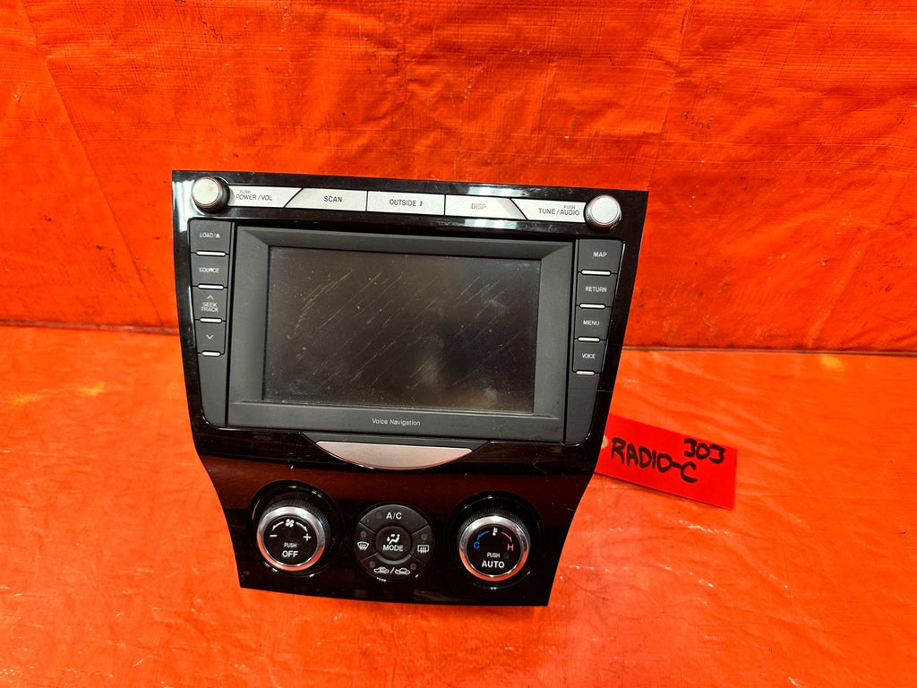 09 11 MAZDA RX8 RX 8   VOICE NAVIGATION RADIO WITH CLIMATE CONTROL FF60 66 DV0A0