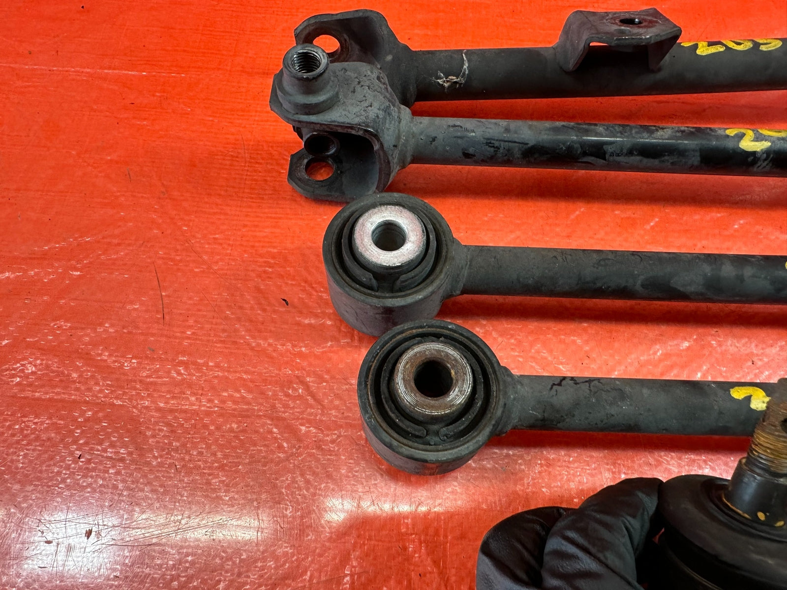 04 08 ACURA TSX   DRIVER LEFT REAR   LOWER CONTROL ARM SET OF 5   ALL ARMS #20512