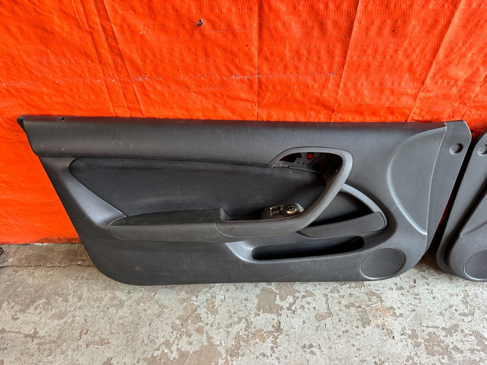 02 06 ACURA RSX   LEFT AND RIGHT BLACK DOOR PANELS W/ SUEDE INSERT   OEM FACTORY8