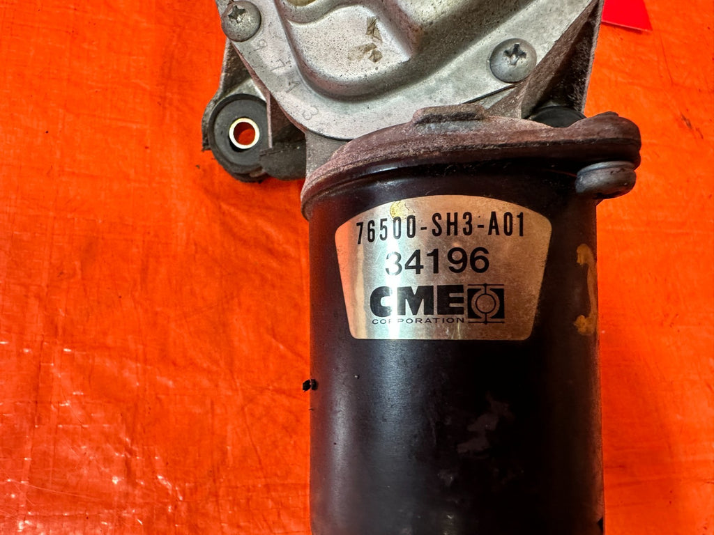 90 91 HONDA CIVIC HATCHBACK   FRONT WINDSHIELD WIPER MOTOR   OEM FACTORY OE 3256