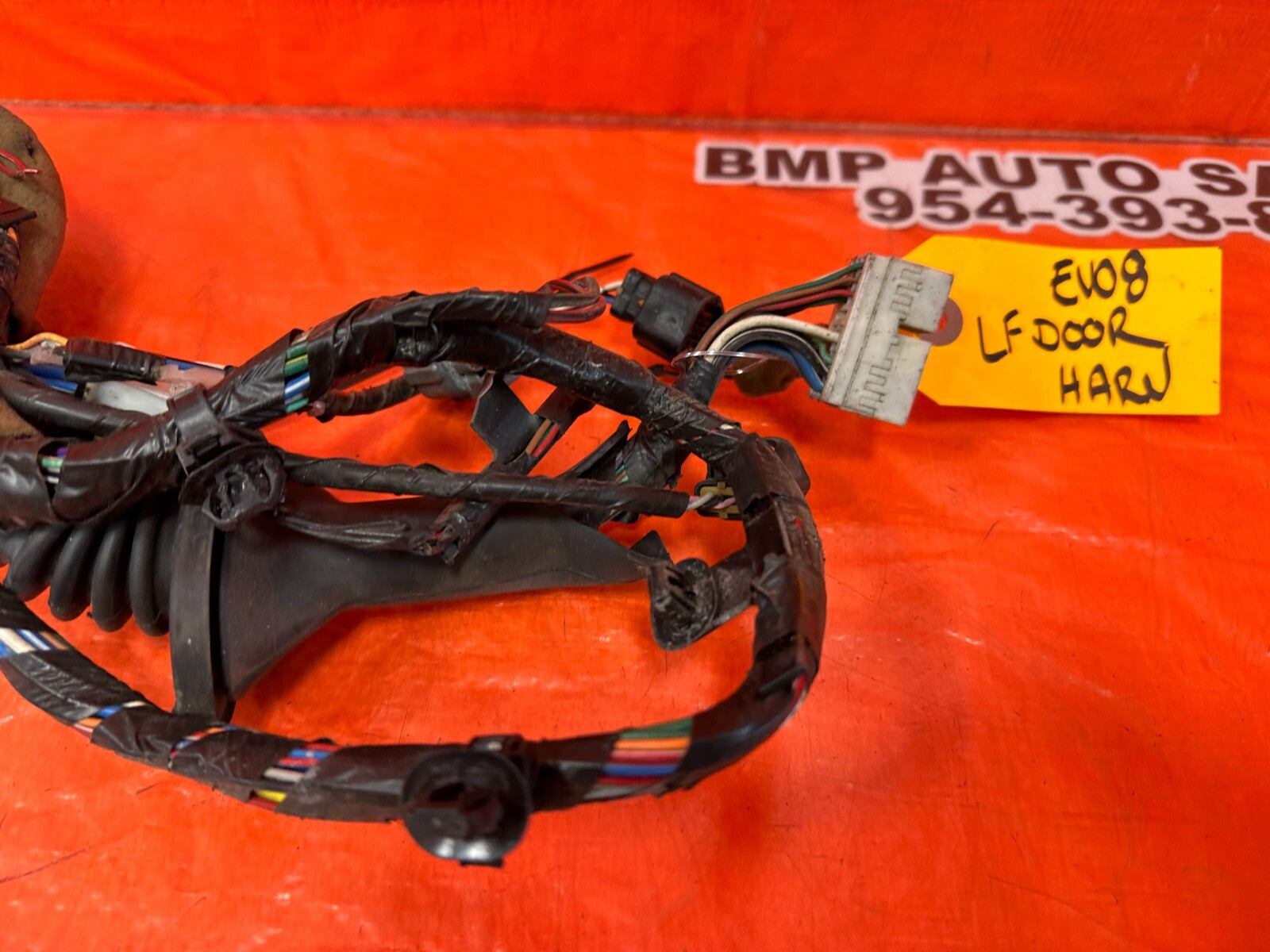 03 05 LANCER EVOLUTION EVO VIII IX 8 9   DRIVER LEFT FRONT DOOR WIRE HARNESS7