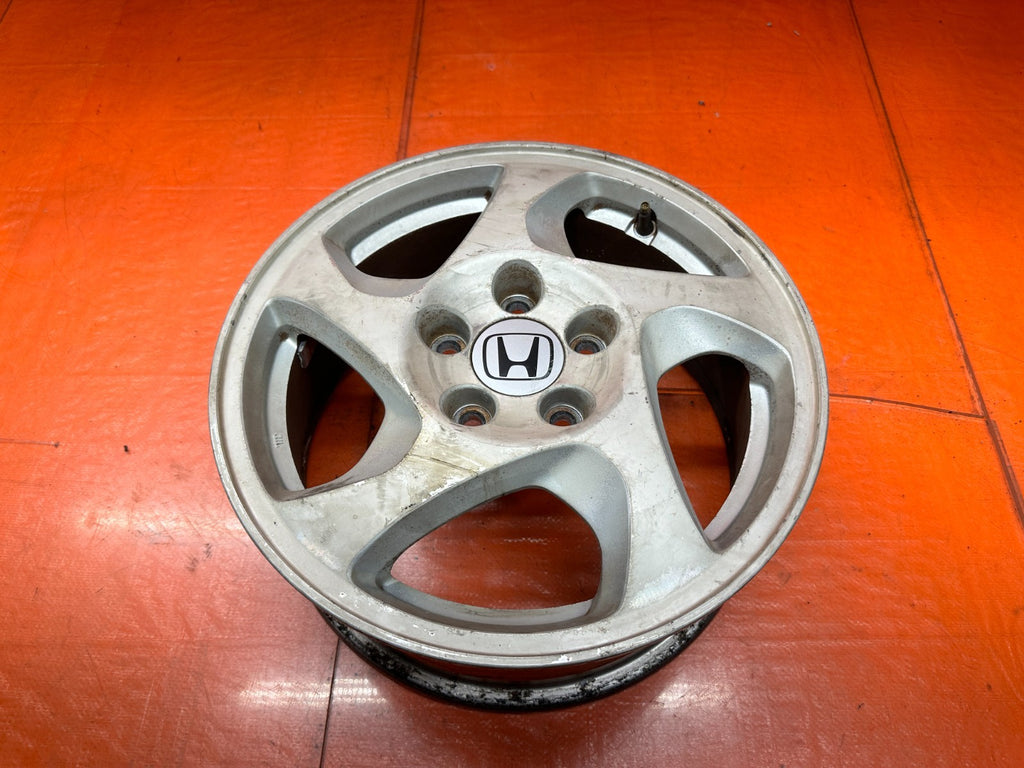97-01 HONDA PRELUDE 2D 2.2L H22A4 SINGLE OEM ALLOY WHEEL RIM 16X6.5" OEM #LUDE-10