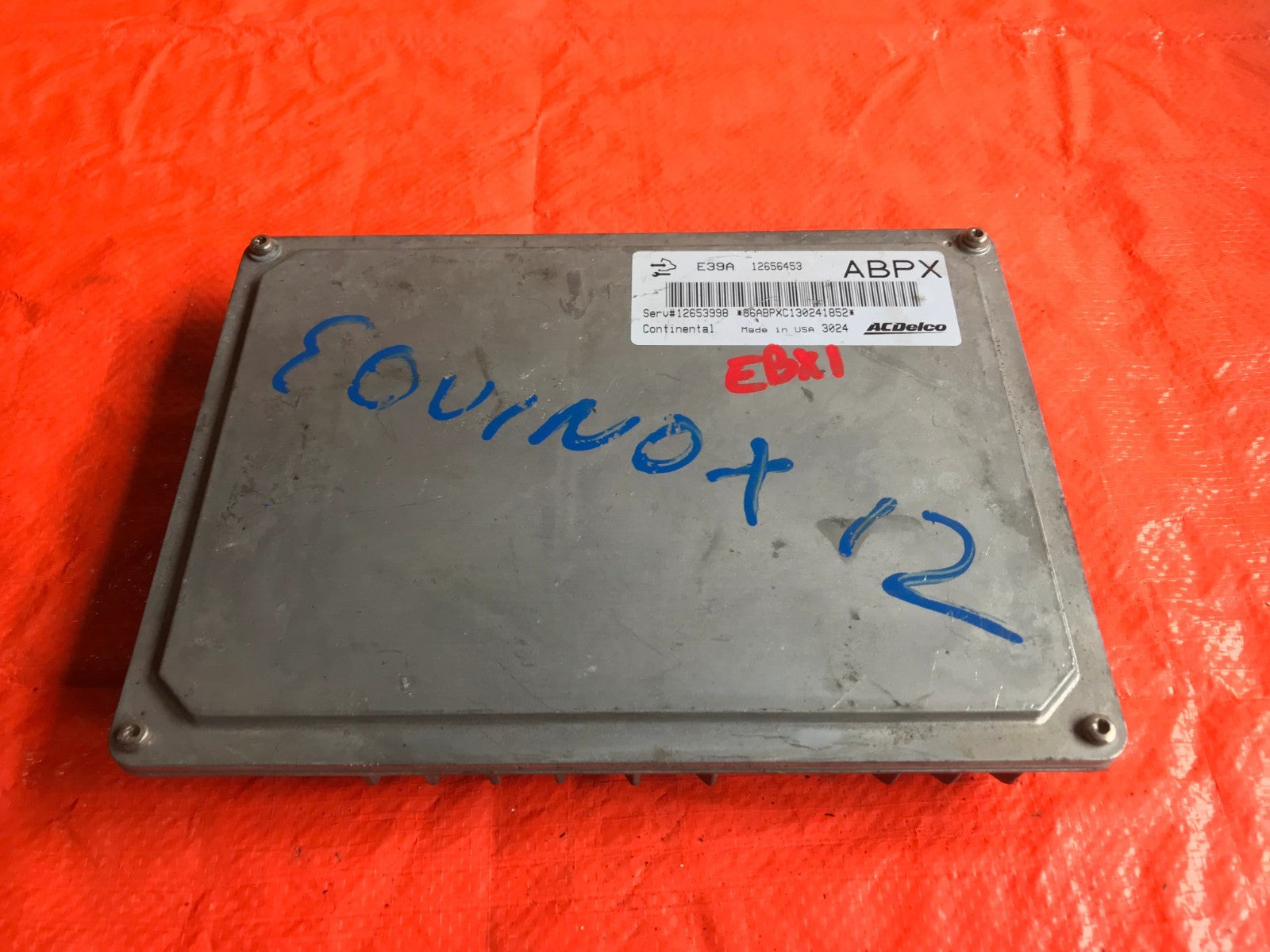 OEM CHEVROLET CHEVY EQUINOX ENGINE COMPUTER ECU ECM EBX   PART # 12656453 ABPX0