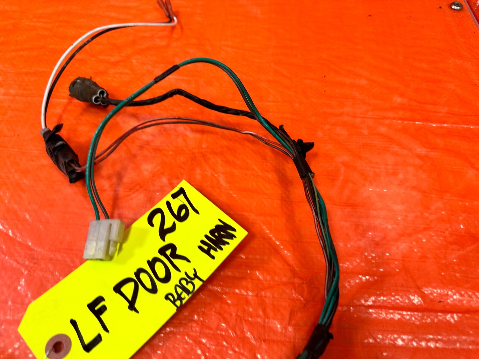 1993 93 MAZDA MX 5 MIATA DRIVER LEFT FRONT DOOR WIRING HARNESS WIRE LOOM OEM 2676