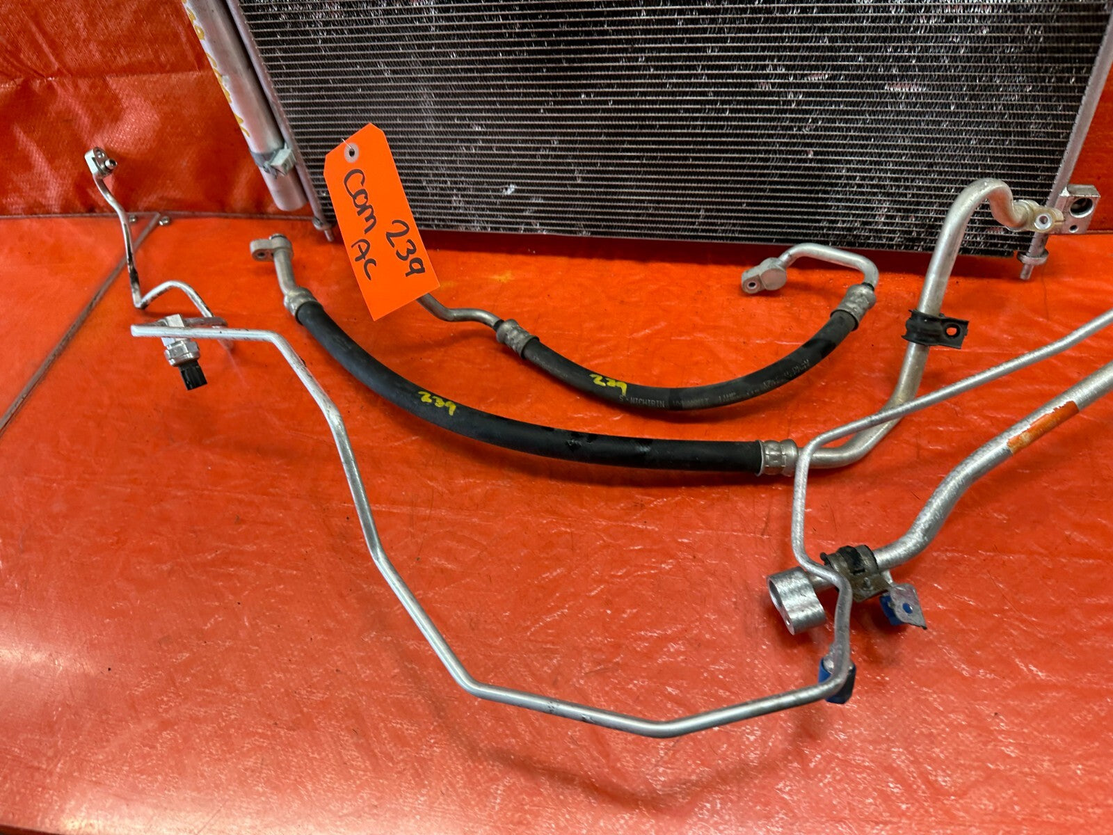 08 12 HONDA ACCORD 2.4L   AIR CONDITIONING AC LINE SET LINES HOSES PIPES OEM 2395