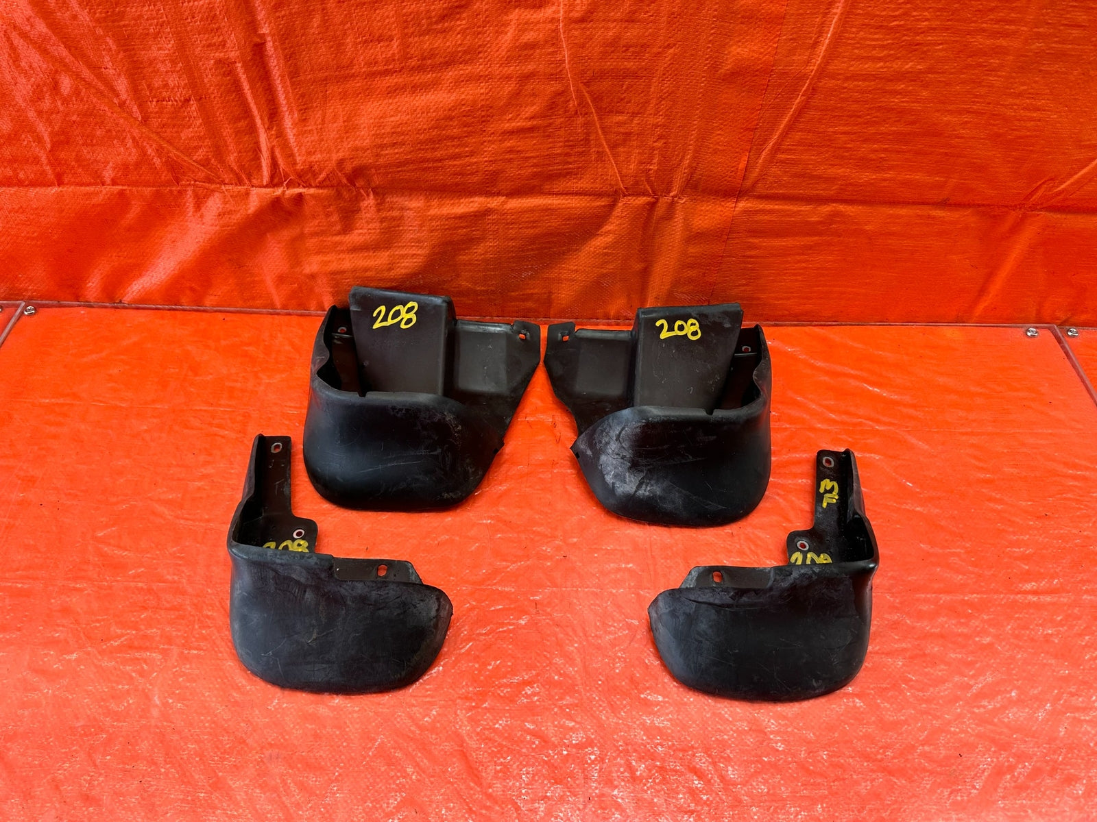 96 98 HONDA CIVIC 2D COUPE FACTORY MUD FLAPS SPLASH GUARDS FRONT & REAR OEM #2080