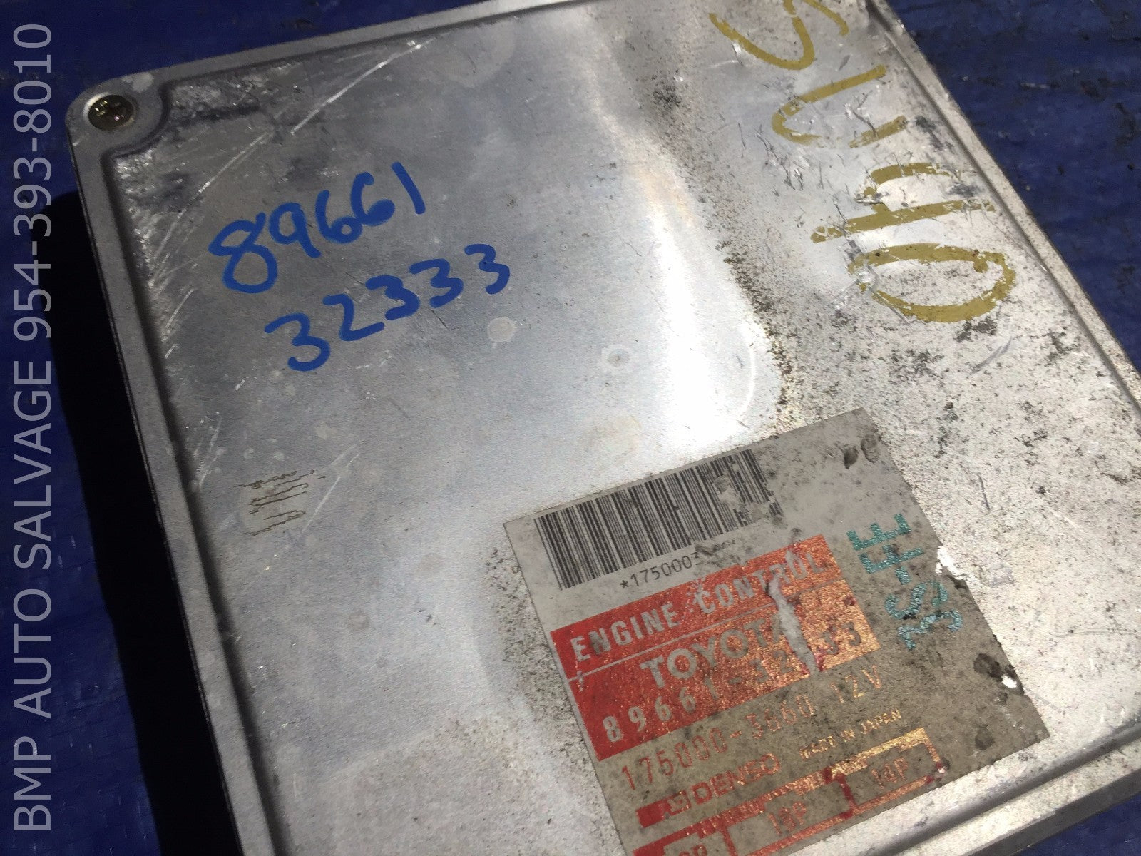 OEM 1990 TOYOTA CAMRY ECU # 89661 32333 ENGINE COMPUTER BRAIN ECM #1112 #A4121