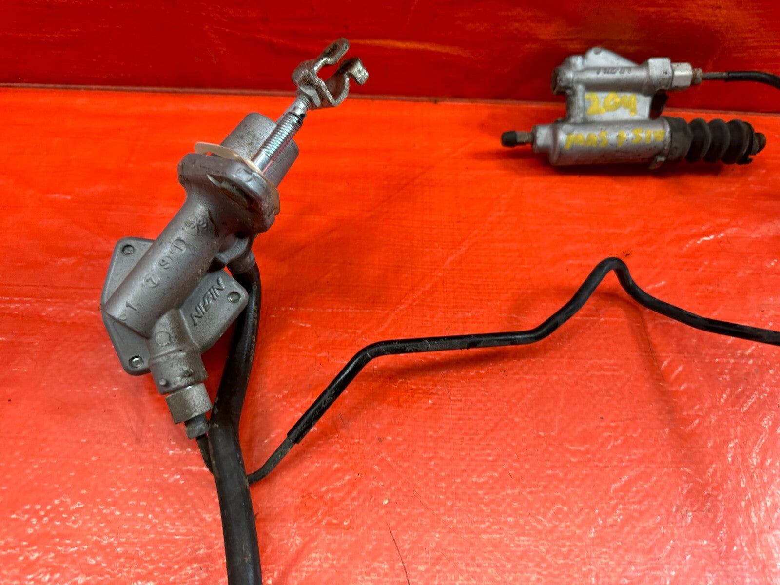 06 09 HONDA CIVIC SI   CLUTCH MASTER & SLAVE W/ FULL LINE SET LINES 100% OEM 2046