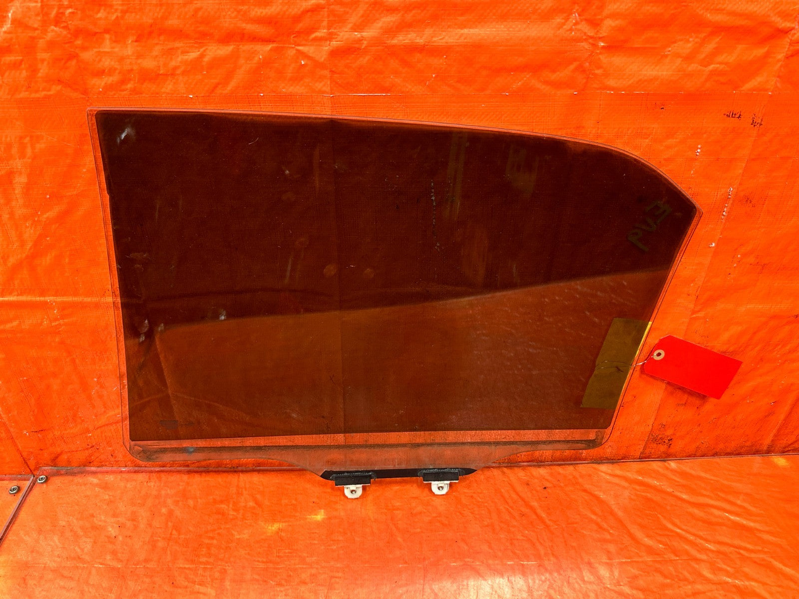 03 05 LANCER EVOLUTION EVO VIII IX 8 9 PASSENGER RIGHT REAR DOOR GLASS WINDOW1