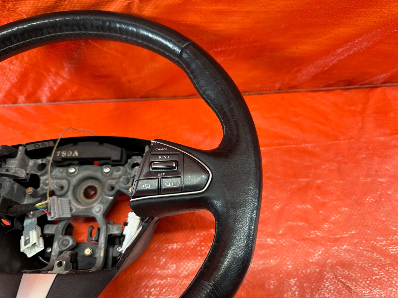 2017 17 INFINITI Q50 RED SPORT 400 RWD   STEERING WHEEL   NON HEATED   OEM #1853