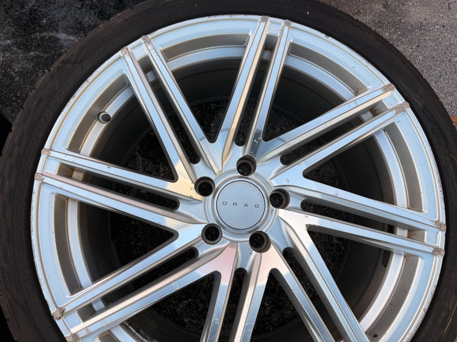 DRAG DR70 19 INCH WHEEL AND TIRE PACKAGE WHEELS   19x8 +32   19x9.5 +40  15