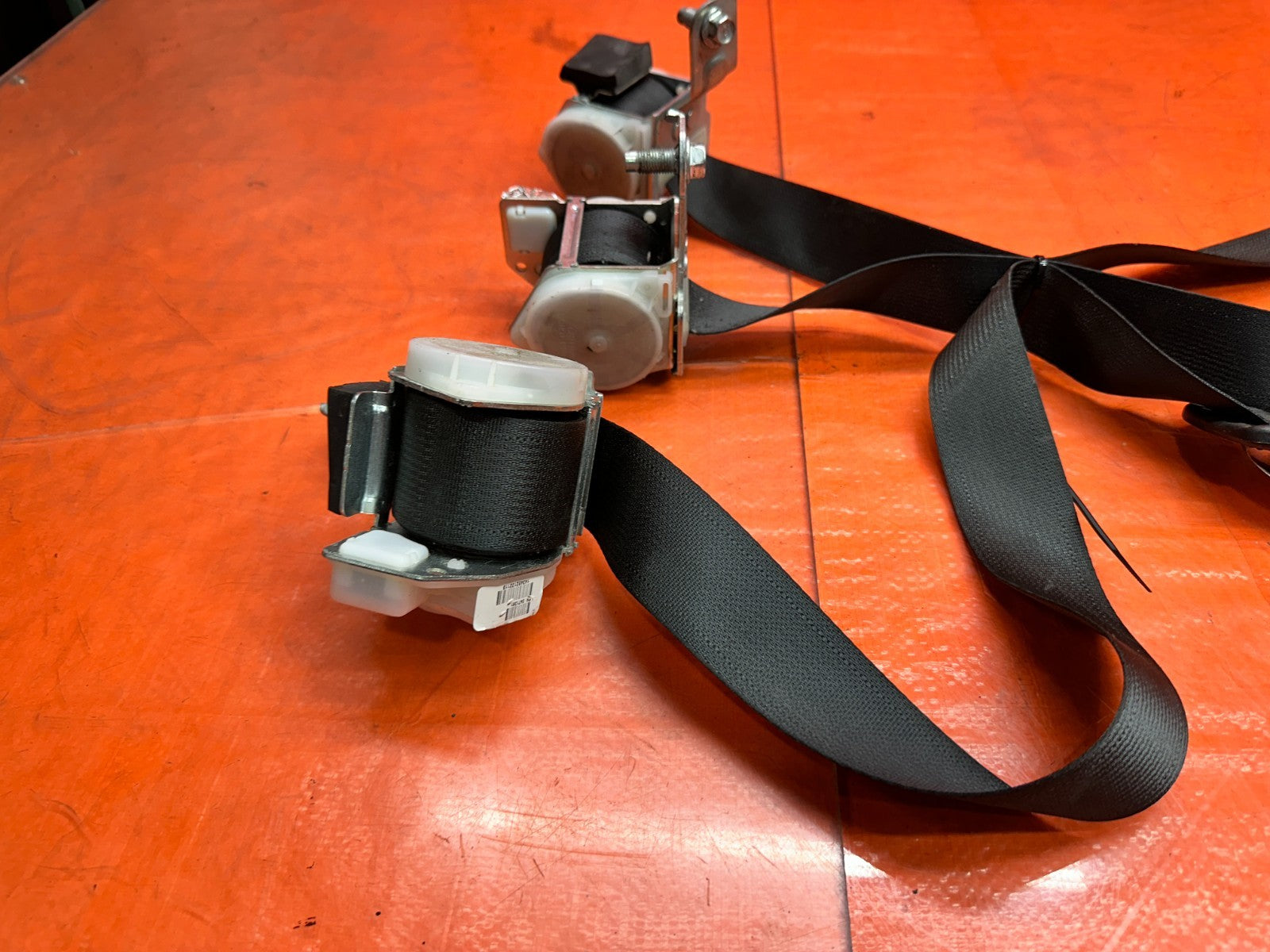 13 15 HONDA CIVIC SI 4D 2.4L REAR LEFT RIGHT CENTER SEAT BELT RETRACTOR SET OEM8